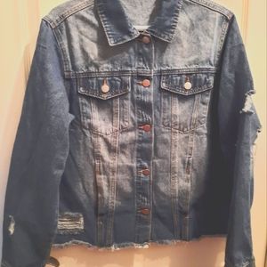 Women's Distressed Denim Jacket